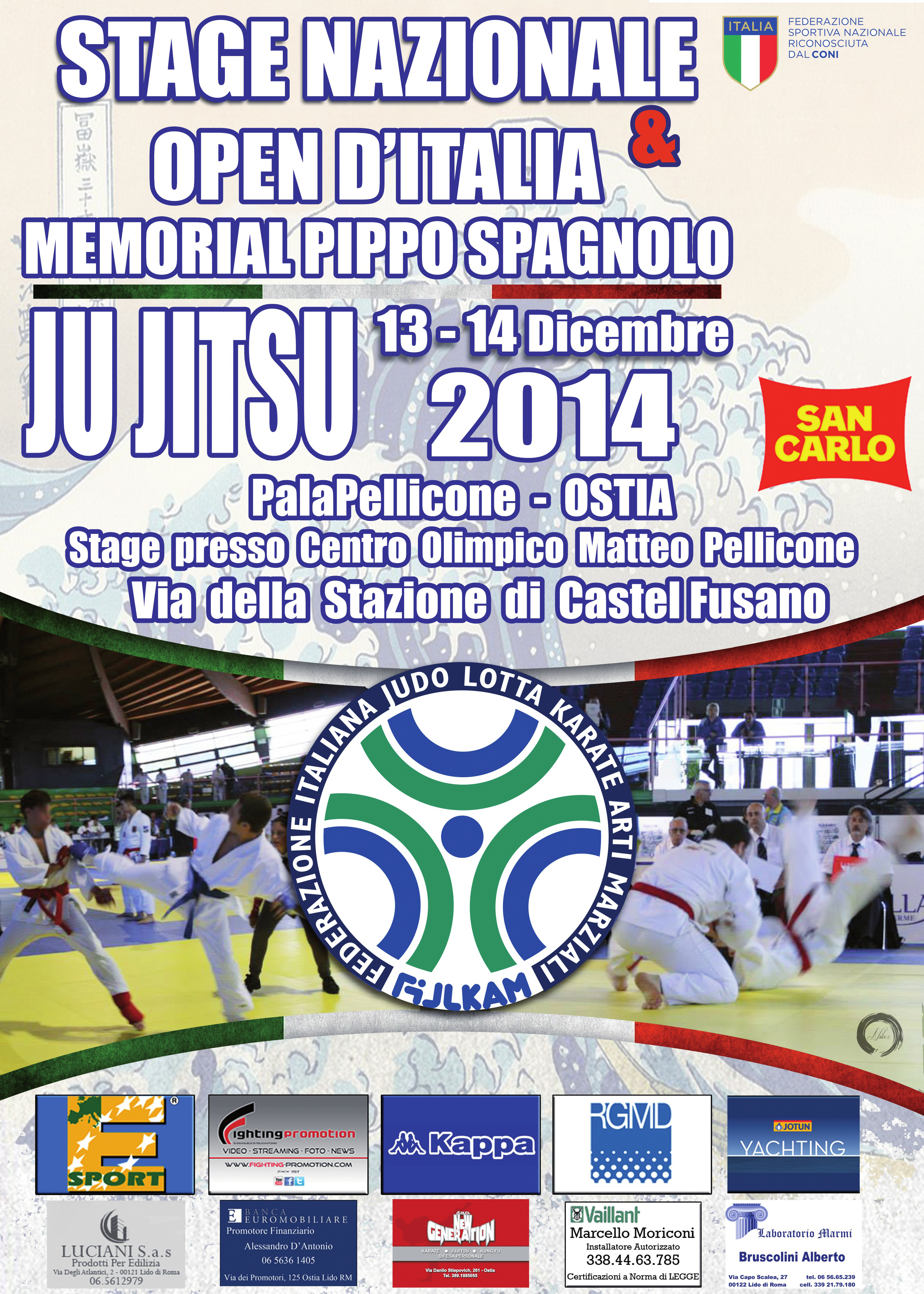 Un week end di Ju Jitsu al Centro Olimpico Matteo Pellicone di Ostia 